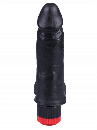 Чёрный вибратор-реалистик Сумерки богов №2 352-02 BX DD (16 см)