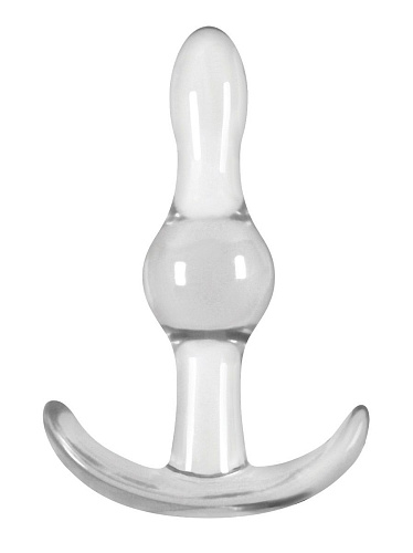 Прозрачная анальная пробка с утолщением посередине NS Novelties Jelly Rancher T-Plug Wave NSN-0451-21 (9,7 см)