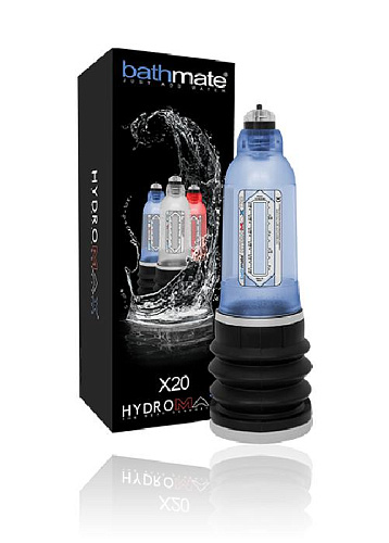 Гидропомпа с голубой колбой Bathmate Hydromax X20 HM-20-AB