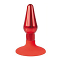 Красная конусовидная анальная пробка Bior toys IL-28001-RED (9 см)