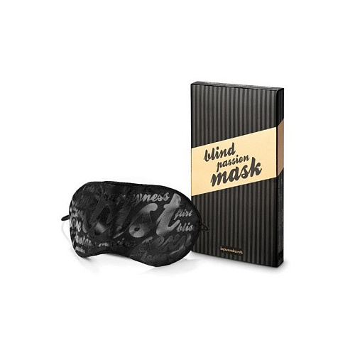 Чёрная маска на глаза Bijoux Indiscrets BLIND PASSION MASK 0065
