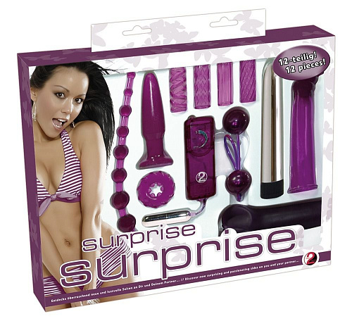 Фиолетовый эротический набор из 12 предметов Orion Surprise Surprise Lovetoyset 0572470