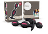 Чёрно-малиновые анальные шарики Fun Factory B Balls Duo 39308 (12,5 см)