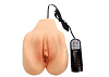 Реалистичная вагина с вибрацией в телесном цвете Topco Sales Carmen Luvana’s Vibrating CyberSkin Pussy 1107017