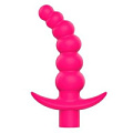 Розовая вибрирующая анальная ёлочка Bior toys Sweet Toys ST-40187-16 (10,8 см)