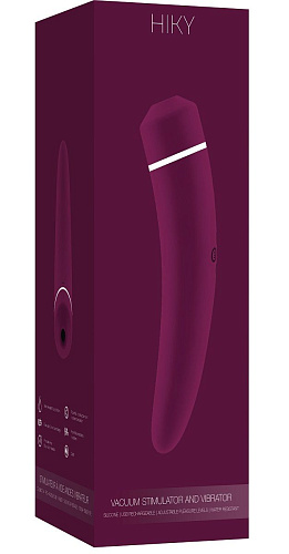 Фиолетовый вакуумный клиторальный вибромассажёр Shots Media BV Personal vibrator HIKY HIKY001-PUR