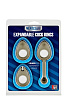 Набор из 3 дымчатых эрекционных колец Dream Toys MENZSTUFF EXPANDABLE COCKRING SET 21164
