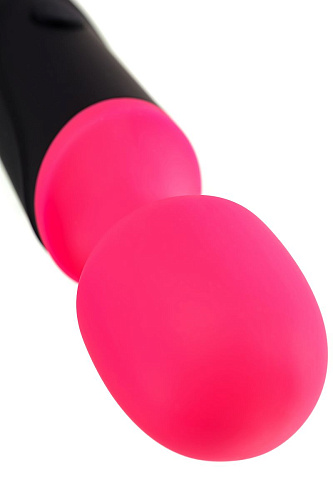 Чёрно-розовый вибростимулятор ToyFa ASTER 561023 (19,5 см)