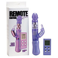Фиолетовый вибратор-компьютер с пультом дистанционного управления Seven Creations 06-238LPU-HLPU (27 см)