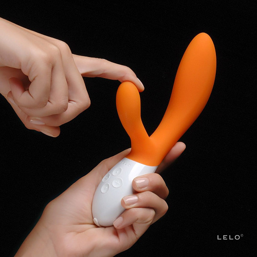 Вибромассажёр оранжевого цвета Lelo Ina 2 Orange LEL7650 (20 см)