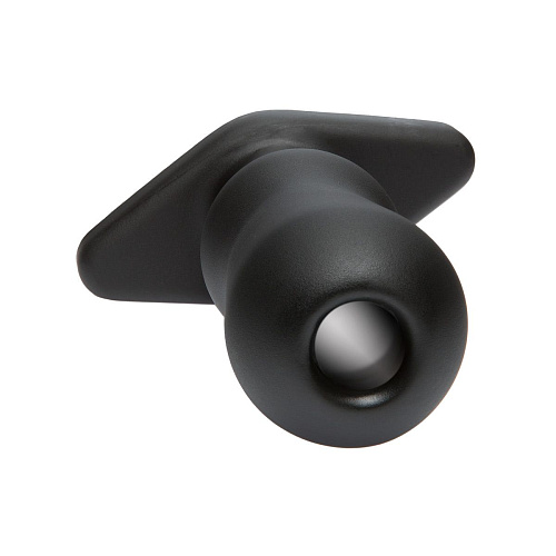 Полая анальная пробка в чёрном цвете Doc Johnson Open Up 3200-13-BX (12 см)