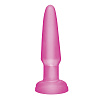 Розовая анальная пробка Pipedream Basix Rubber Beginners PD4267-11 (10,9 см)