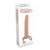 Насадка-фаллос телесного цвета для двойного проникновения Toyz4lovers DILDO STRAP ON SLIM DONG T4L-00700322
