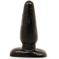 Чёрная анальная пробка с негладкой поверхностью Blush Novelties Jet The Plug BL-18805 (12,7 см)