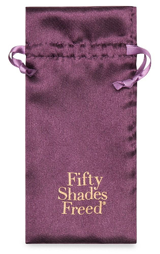 Фиолетовое эрекционное виброкольцо Fifty Shades of Grey Lost in Each Other Rechargeable Rabbit Love Ring FS-69141