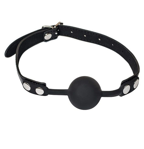 Чёрный силиконовый кляп-шар Lola toys Dolce Vita 1148-01lola