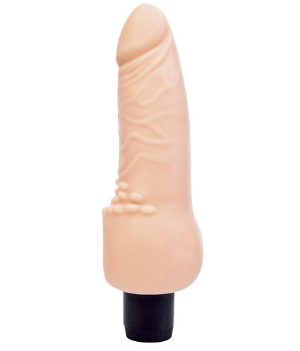 Телесный вибратор с широким основанием A-toys 761020 (16 см)