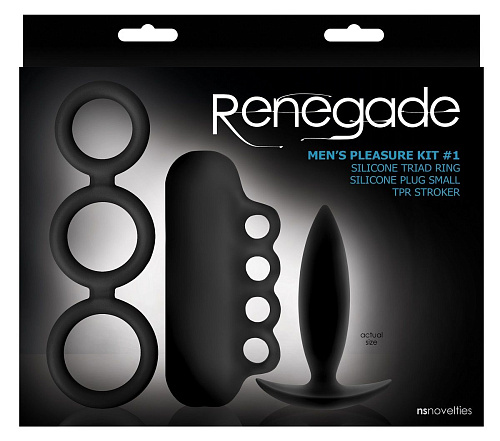 Мужской набор стимуляторов в чёрном цвете NS Novelties Renegade Men s Pleasure Kit  #1 NSN-1105-13