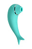 Бирюзовый вакуум-волновой стимулятор клитора с вибрацией ToyFa Dolphin 119002