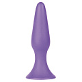 Фиолетовая анальная втулка Shots Media BV Silky Buttplug Medium SHT179PUR (12,5 см)