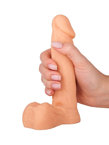 Пустотелый телесный фаллоимитатор Сумерки богов 100-02 BU SB (16,3 см)