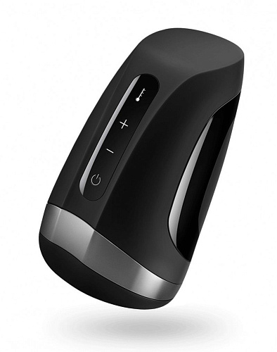 Мастурбатор чёрного цвета с подогревом и вибрацией Ёska Men Heat Vibration  J80012