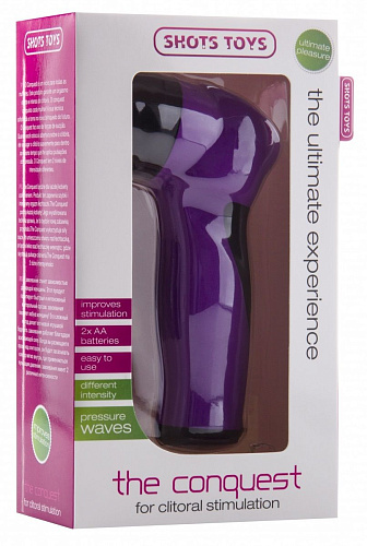 Фиолетовая женская вибропомпа Shots Media BV The Conquest SHT325PUR