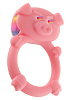 Розовое кольцо на пенис с вибрацией Toy Joy MAD PIGGY C-RING 3006010209