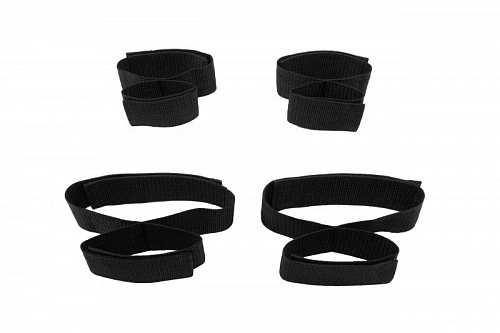 Чёрный комплект фиксирующих ремней Сумерки богов 960-17 BX DD