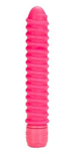 Розовый вибратор со спиралевидным рельефом California Exotic Novelties Sorority Screw SE-0536-70-2 (12,75 см)