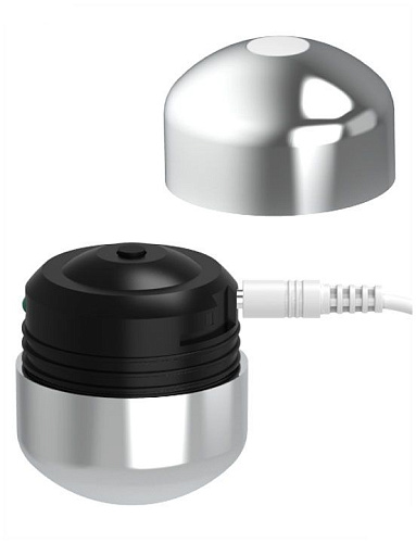 Серебристо-чёрный клиторальный стимулятор ML Creation Cute Bullet ML-CB-S