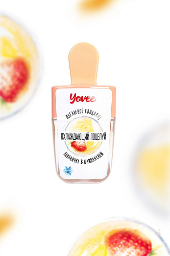 Бальзам для губ с ароматом клубники и шампанского ToyFa «Охлаждающий поцелуй» 722701