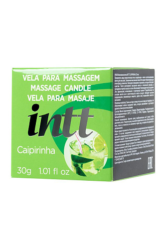 Массажная свеча для поцелуев с ароматом лайма INTT Caiprinha VB05