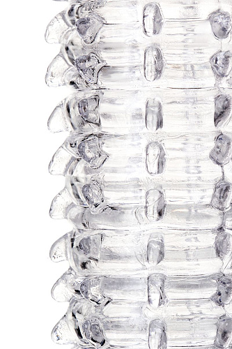 Прозрачная закрытая насадка на пенис A-toys TOYFA 768009 (15,2 см)