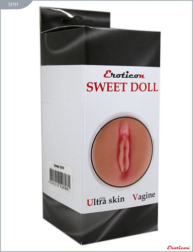 Телесный мастурбатор-вагина Eroticon Sweet Doll 30191