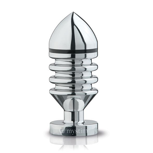 Металлическая анальная пробка MyStim Hector Helix Buttplug S 46205 (10 см)
