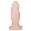 Телесная анальная пробка-фаллос LOVETOY (А-Полимер) 446900 (12 см)