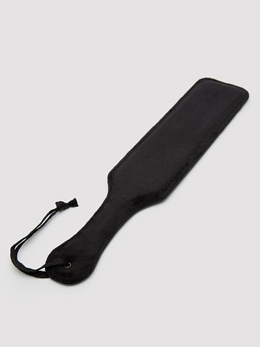 Чёрная шлёпалка Fifty Shades of Grey Bound to You Faux Leather Spanking Paddle FS-80141 (38,1 см)