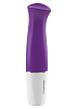 Фиолетовый мини-вибратор с тупым кончиком OVO D4 WHITE/PURPLE (14 см)