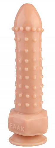 Телесный фаллоимитатор с шипиками Сумерки богов 1016-66 BX DD (21,5 см)