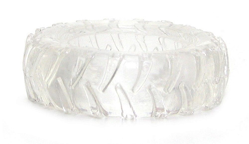 Прозрачное тонкое эрекционное кольцо NS Novelties Treads Mens Ring Thin NSN-0905-21