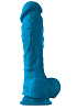 Голубой фаллоимитатор на присоске NS Novelties ColourSoft 8 Soft Dildo NSN-0410-37 (23,5 см)