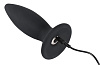 Чёрная перезаряжаемая анальная пробка Orion Black Velvets Recharge Plug L 0592811 (14,7 см)