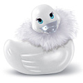 Белая уточка-вибратор Big Teaze Toys I Rub My Duckie Paris Travel Size 10142