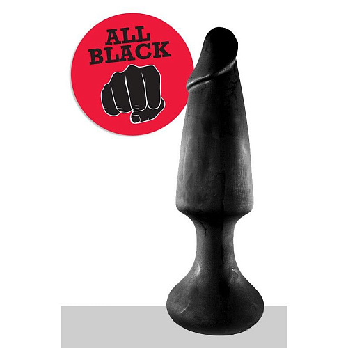 Чёрная анальная пробка огромного размера Mister B MB775171 (35 см)