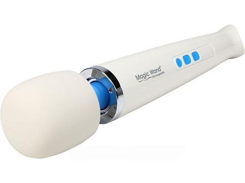 Беспроводной вибромассажер белого цвета Hitachi Magic Magic Wand Rechargeable HV-270