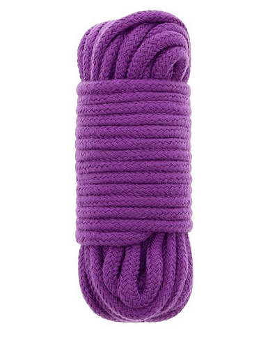 Фиолетовая хлопковая веревка BONDX LOVE ROPE 10M PURPLE - 10 м. Dream Toys 20863