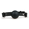 Чёрный силиконовый кляп-шар EDC Wholesale Easytoys Ball Gag With Large Silicone Ball ET275BLK