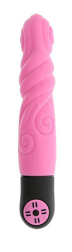 Розовый водонепроницаемый вибромассажёр Seven Creations PURE VIBE 05-172PK BCD (17,8 см)