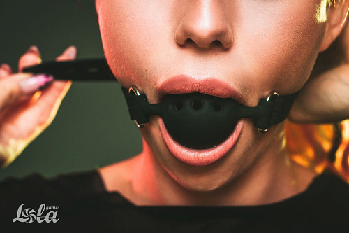 Чёрный кляп-шарик Lola toys Charmer S 1152-01lola